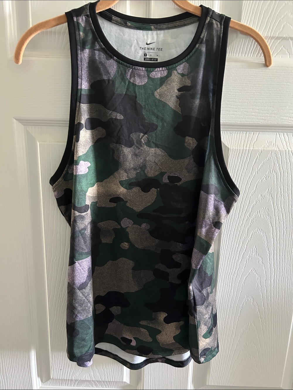 Nike Dri-FIT Camo Tee - Green/Black/Gray